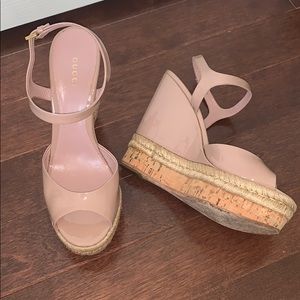 Pink/Purple Gucci Wedges